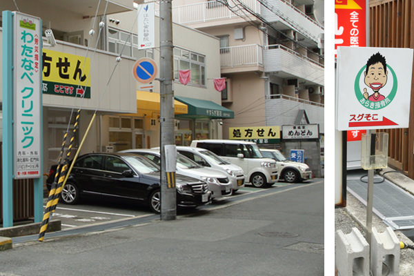 駅からの道のり